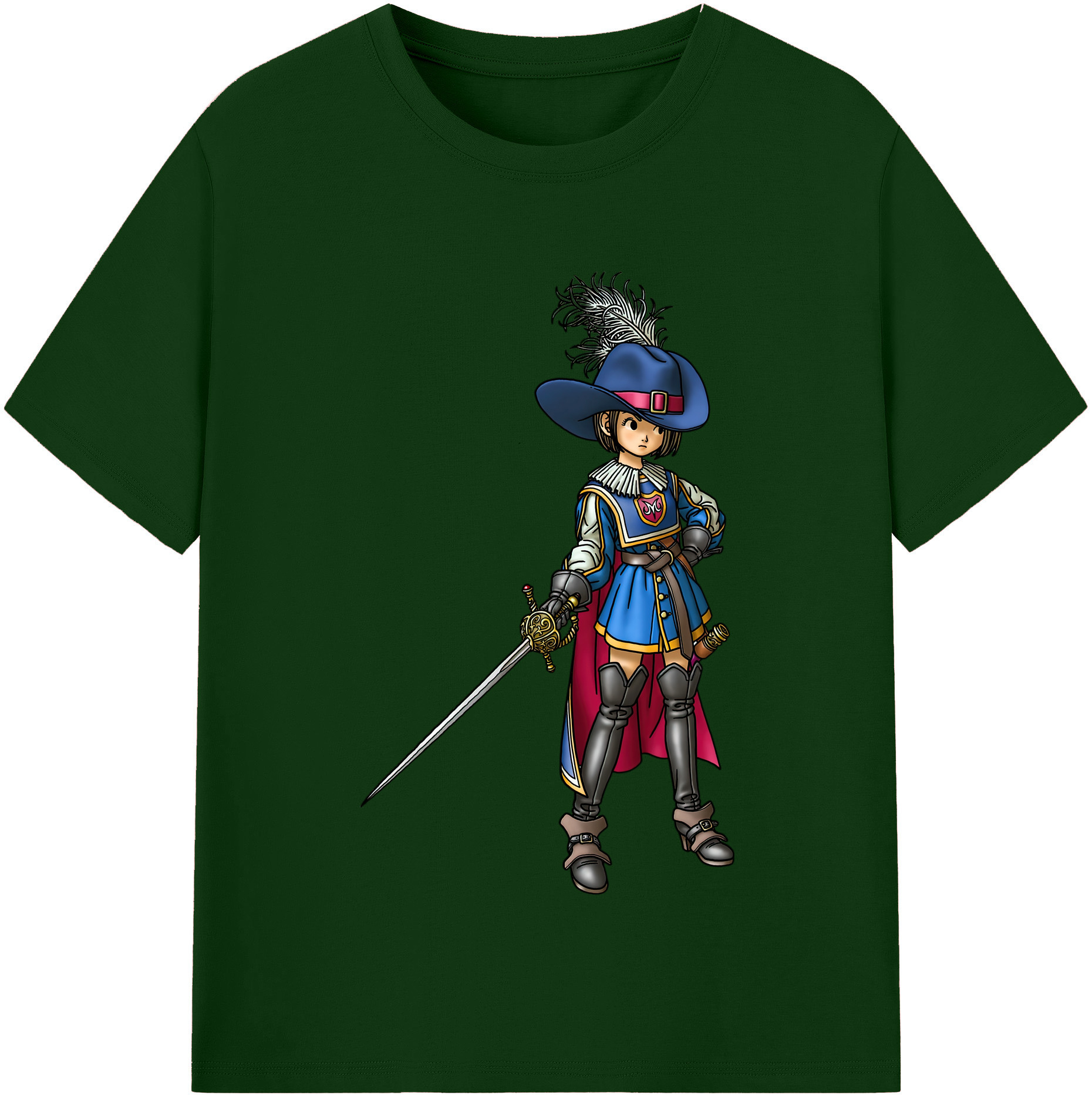 （画像用） ドラゴンクエスト Doragon Kuesuto Dragon Quest 綿100％半袖Tシャツ（フロントプリント）
